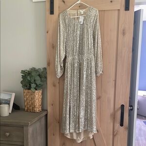 Elegant H&M Silver Sequin Dress